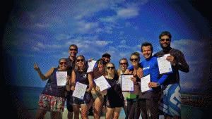 7 New PADI Instructors in the Gili Islands