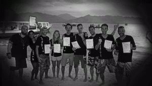 8 New Instructors on the PADI IDC Gili Islands Program