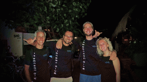 4 Brand new scuba diving instructors in the Gili Islands Feb 2013