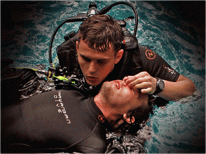 Stephan performing Rescue Exercise 7