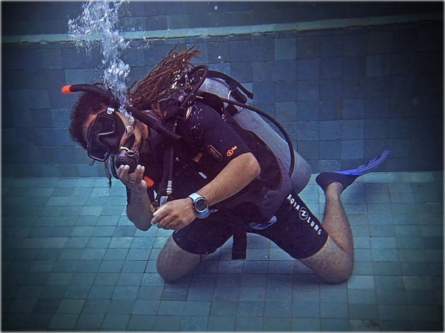 PADI freeflow regulator IDC Gili 2019