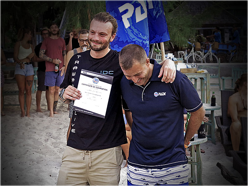 PADI Instructor certification