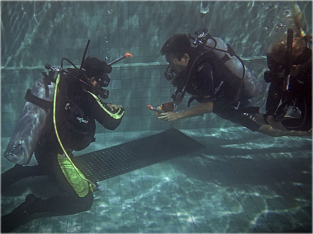 PADI IDC Indonesia Mask Skills