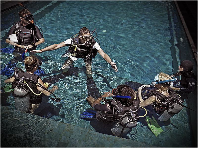 swimming pool confined training