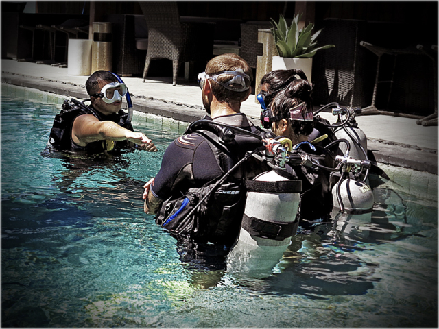 PADI IDC Gili Islands session briefing July 2020 Indonesia