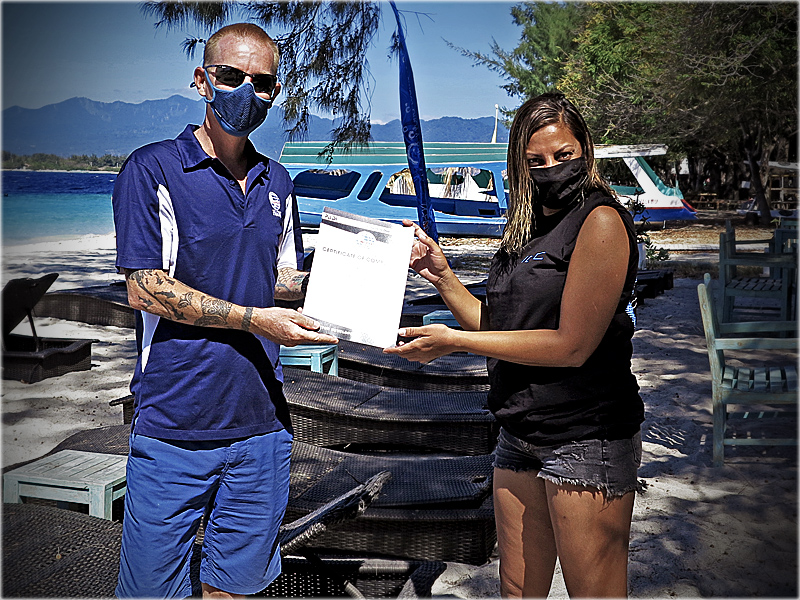 PADI IDC Gili Islands Certifications July 2020 Indonesia