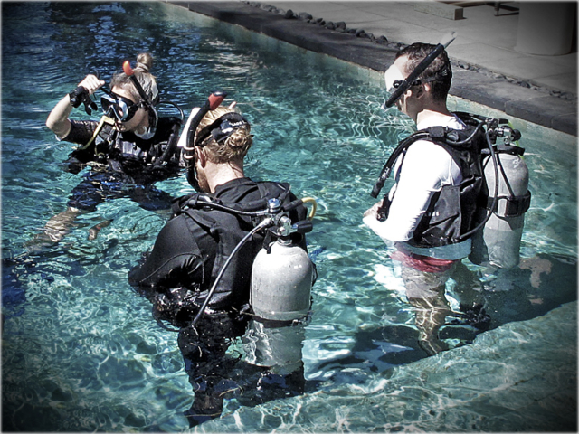 Carried teaching during PADI IDC Gili Islands June 2020 Indonesia