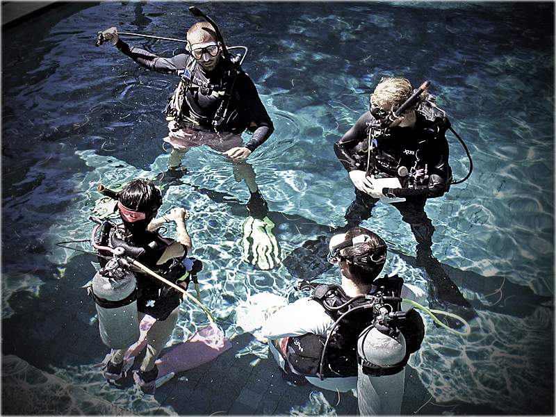 PADI IDC Gili Islands In Water teaching June 2020 Indonesia