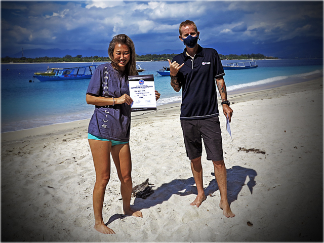 PADI I.E certification on the IDC Gili Islands June 2020 Indonesia