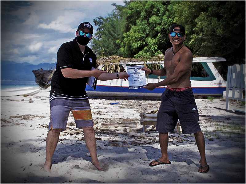 PADI IE Gili Islands on the IDC Indonesia June 2020