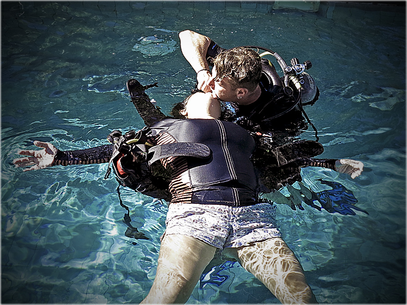 PADI IDC Rescue Exercises in Gili T