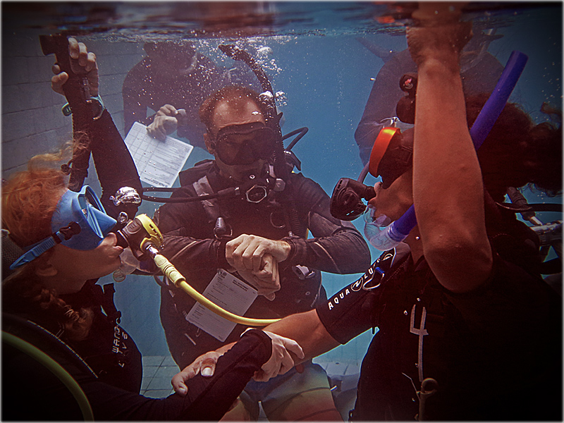 PADI IDC timed skills in the Gili Islands