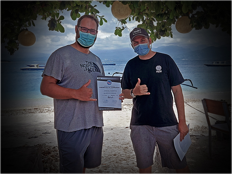 PADI IDC GILI ISLANDS Graduate Feb 2022